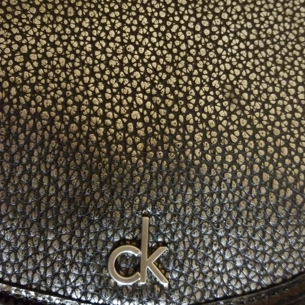 NWT Calvin Klein Silver Handbag. - Picture 3 of 6